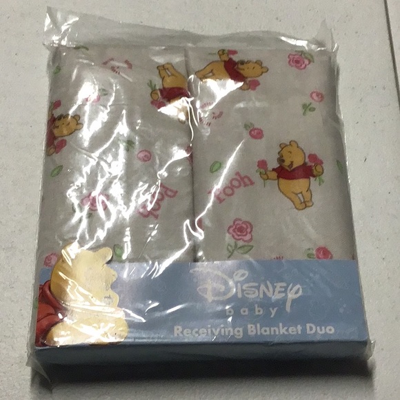 Disney Winnie the Pooh baby receiving blankets